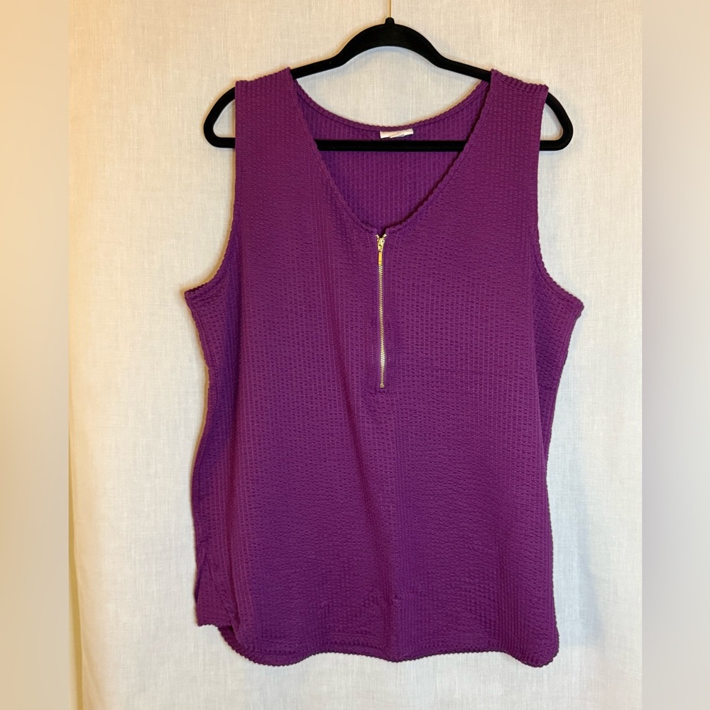 LuLaRoe Purple Textured Rachel Top